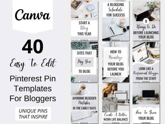 40 Soft Gray Pinterest Templates Made for Bloggers