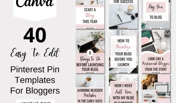 40 Soft Pink Pinterest Templates Made for Bloggers