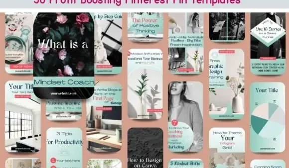 50 Mindset Coach Pinterest Templates