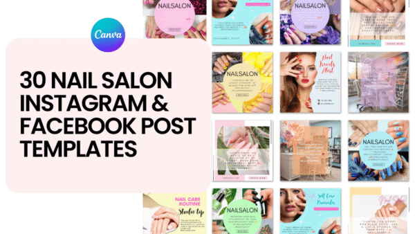 30 Nail Salon Social Media Templates