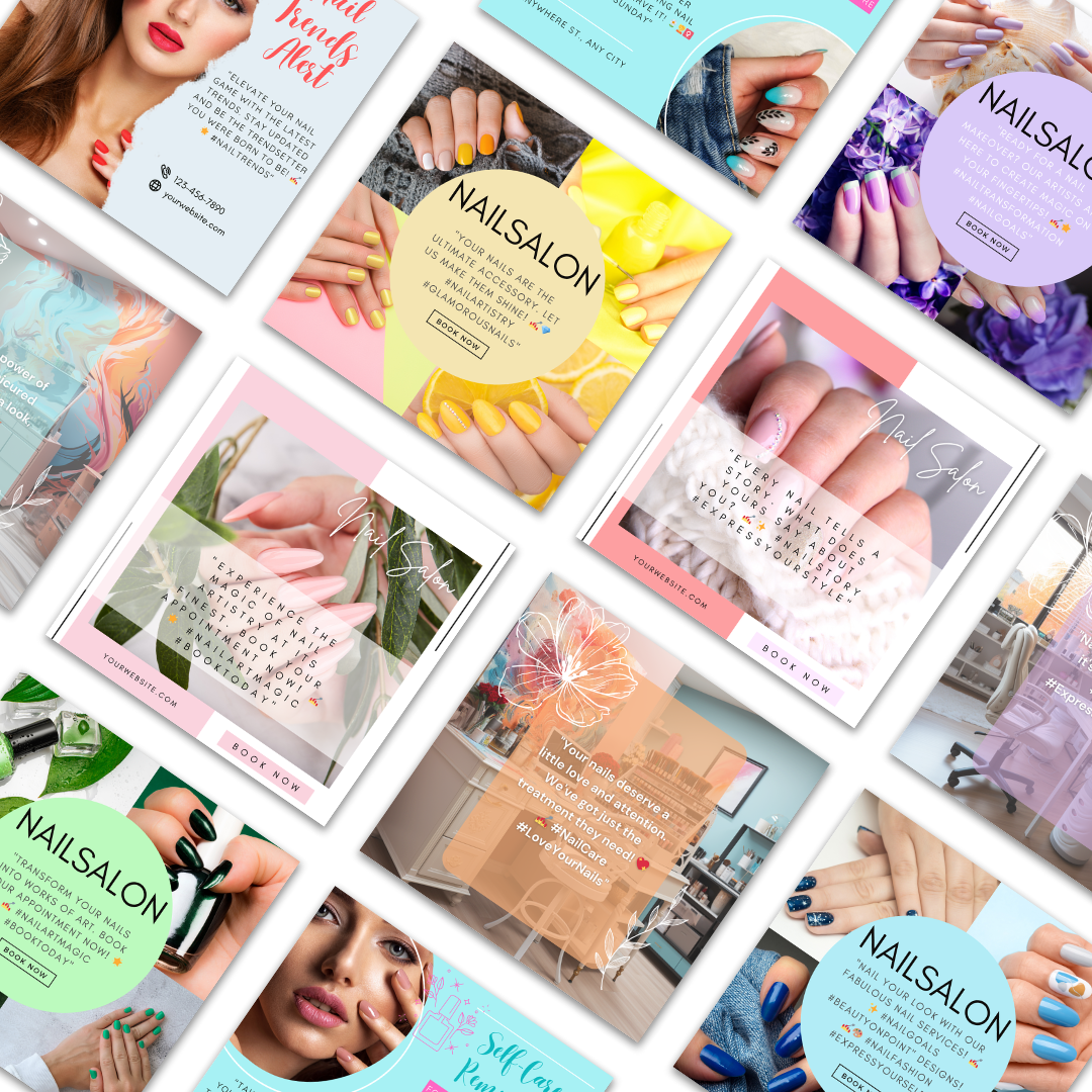 30 Nail Salon Social Media Templates - Image 3