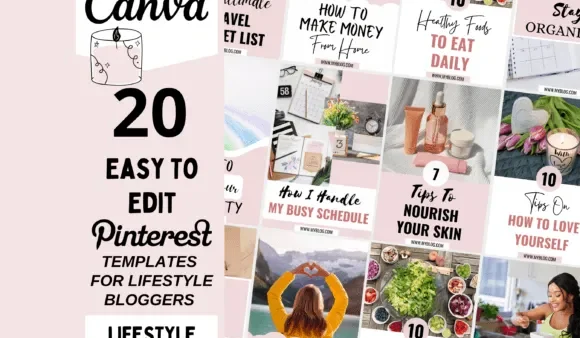 50 Lifestyle Pinterest Templates for Canva