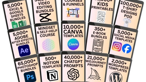 The Ultimate Digital Product Library. 1 Million+ PLR Templates, Courses & Tools