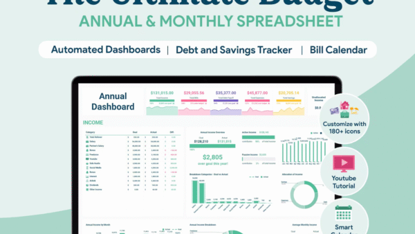 Ultimate Annual & Monthly Budget Planner